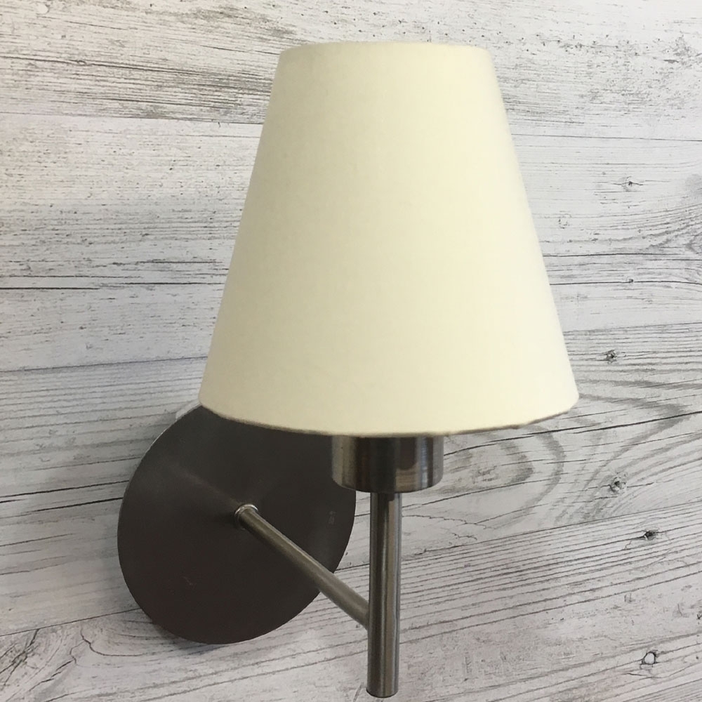 Ivory Clip on Lampshade